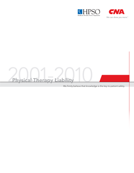 Physical Therapy Liability 2001