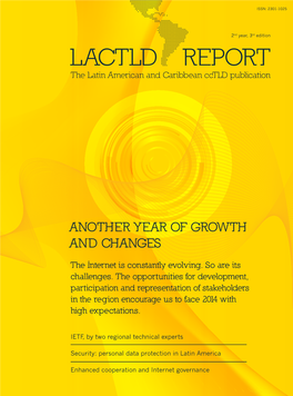 LACTLD REPORT the Latin American and Caribbean Cctld Publication