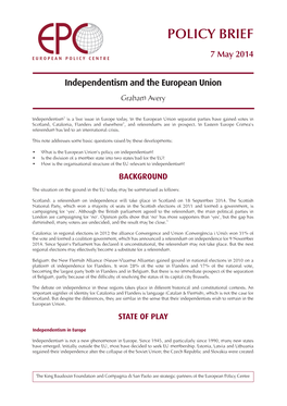 Independentism and the European Union