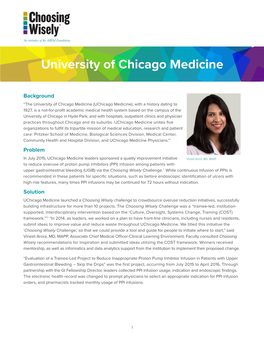 University of Chicago Medicine