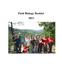 Field Biology Booklet 2011