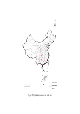 Figure S1. Spatial Distribution of the Study Sites