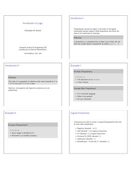 Introduction to Logic