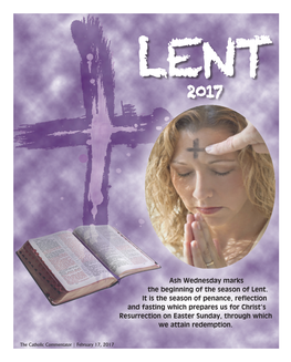 February 17, 2017 LENT 2017 the Catholic Commentator 5
