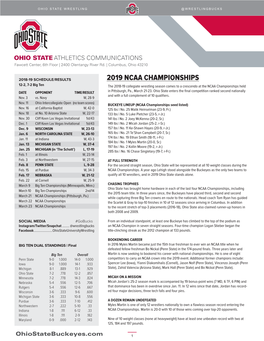2019 Ncaa Championships