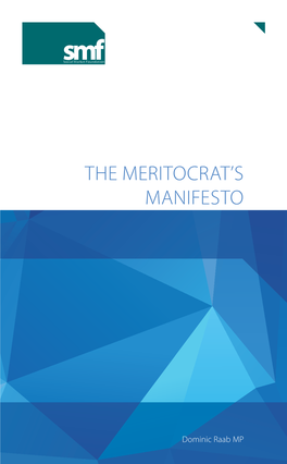 The Meritocrat's Manifesto