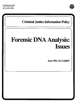 Forensic DNA Analysis: Issues