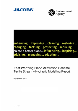East Worthing Flood Alleviation Scheme Teville Stream – Hydraulic Modelling Report