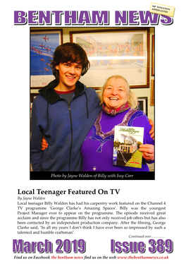Local Teenager Featured on TV