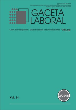 Vol. 24 3/2018 Revista Gaceta Laboral Vol