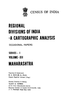 Regional Divisions of India ·A Cartographic Analysis