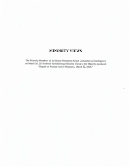 Minority Views