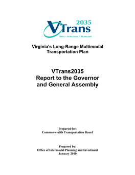 Vtrans2035 Final Report