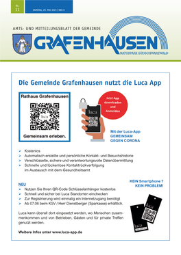 Die Gemeinde Grafenhausen Nutzt Die Luca App