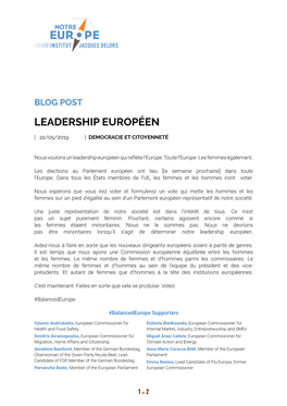 Leadership Européen