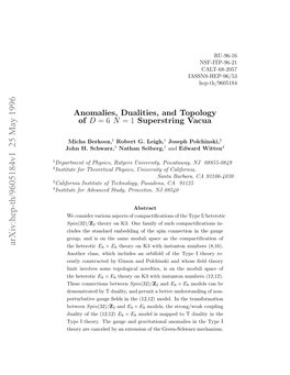 Anomalies, Dualities, and Topology of D = 6 N = 1 Superstring Vacua