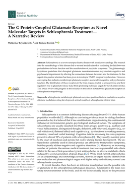 The G Protein-Coupled Glutamate Receptors As Novel Molecular Targets in Schizophrenia Treatment— a Narrative Review