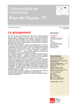 Communauté De Communes Pays De L'ourcq - 77