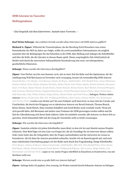 DDR-Literatur Im Tauwetter. Band III. Stellungnahmen