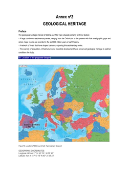 Annex Nº2 GEOLOGICAL HERITAGE
