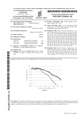 WO 2017/210163 Al 07 December 2017 (07.12.2017) W !P O PCT