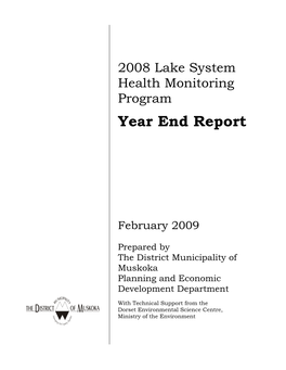 Lake Water Quality Program Components