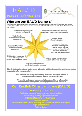 EALD Information (PDF, 434