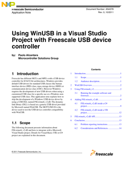 Using Winusb with MCU Integrating USB Device Controller