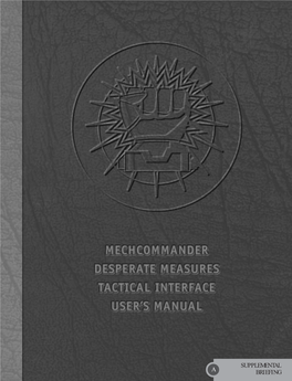 Mechcommander: Gold Manual
