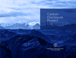 Carbon Disclosure Project 2014 TABLE of CONTENTS