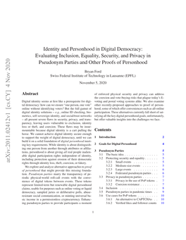 Evaluating Inclusion, Equality, Security, and Privacy in Pseudonym Parties and Other Proofs of Personhood