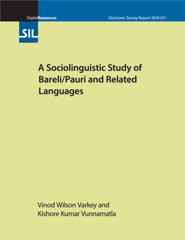 A Sociolinguistic Study of Bareli/Pauri and Related Languages