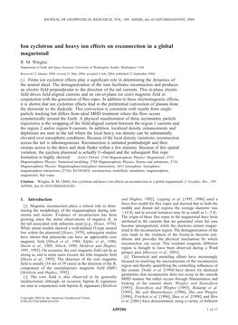 Ion Cyclotron and Heavy Ion Effects on Reconnection in a Global Magnetotail R