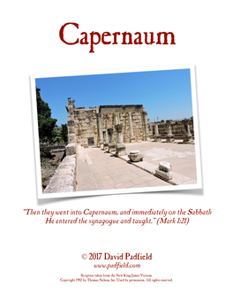 Capernaum, the City of Jesus