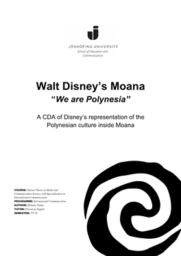 Walt Disney's Moana