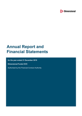 Annual Report and Financial Statements