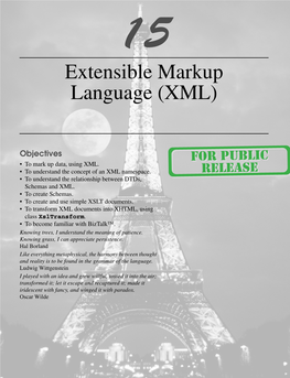 Extensible Markup Language (XML)