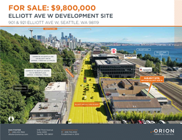 For Sale: $9,800,000 Elliott Ave W Development Site 901 & 921 Elliott Ave W, Seattle, Wa 98119