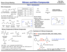 Nitroso and Nitro Compounds 11/22/2014 Part 1