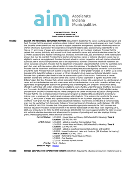 Aim Master Bill Track Hb1002 Career and Technical