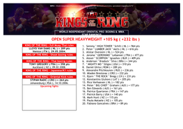 KING of the RING – Muay Thai Rules
