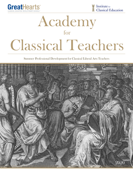 Summer Professional Development for Classical Liberal Arts Teachers