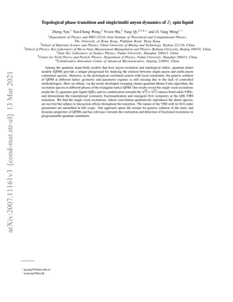 Arxiv:2007.11161V3 [Cond-Mat.Str-El] 13 Mar 2021