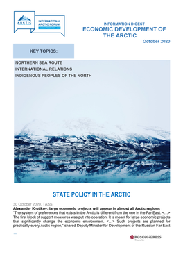 State Policy in the Arctic