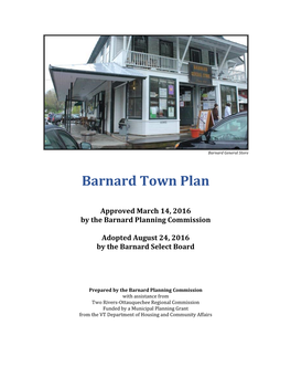 Barnard Town Plan 2016