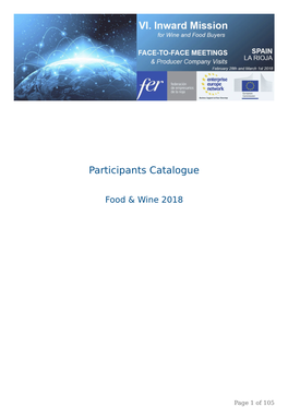 Participants Catalogue