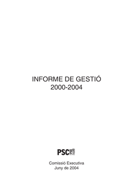 Informe De Gestió.Pmd