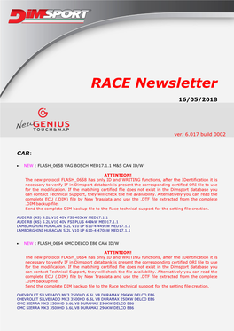 RACE Newsletter