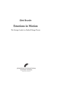 Emotions in Motion