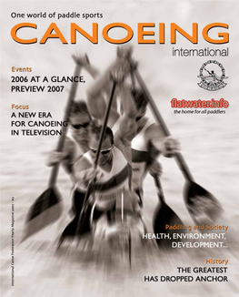 CANOEING INTERNATIONAL Edito-Sommaire 26/12/06 19:14 Page 5